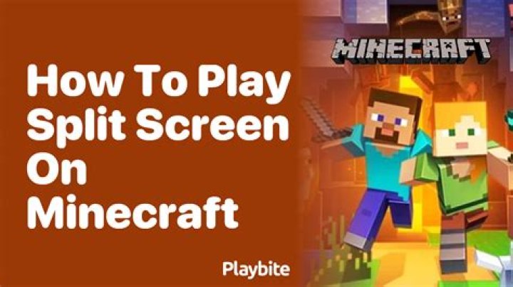 How to play minecraft split screen ps4
