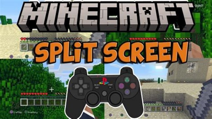How to play split screen on minecraft
