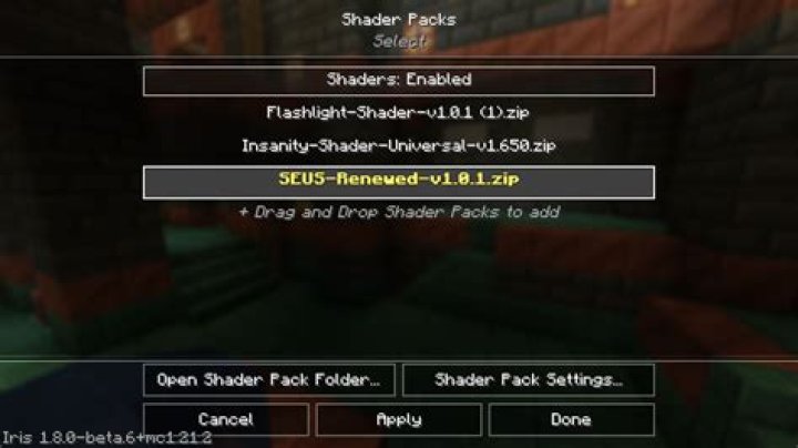 How to put shaders in minecraft 1.14