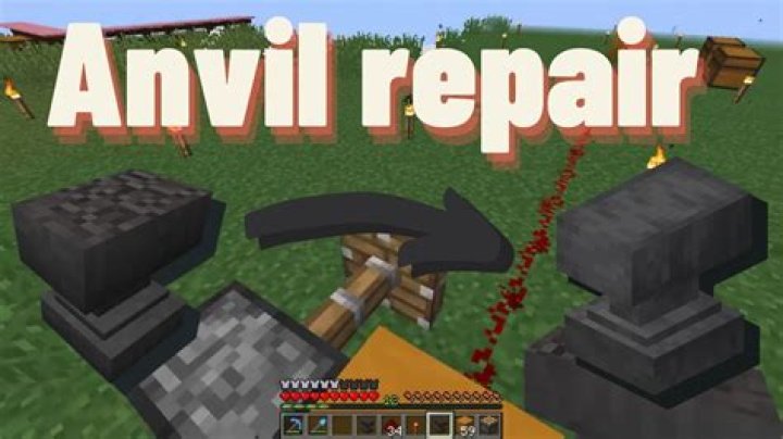 How to repair a anvil in minecraft
