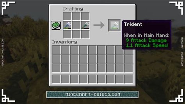 How to repair a trident in minecraft
