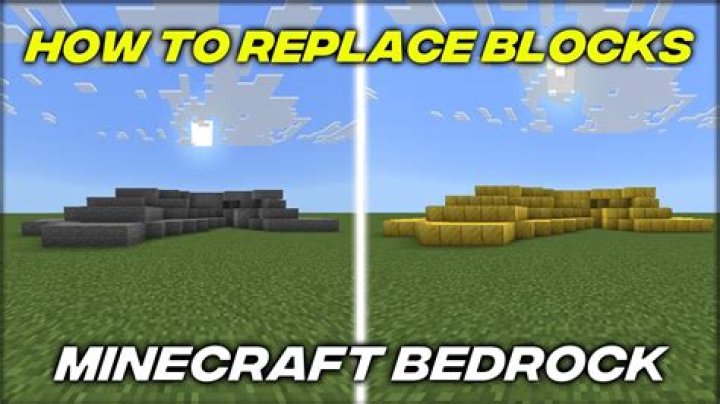 How to replace certain blocks in minecraft