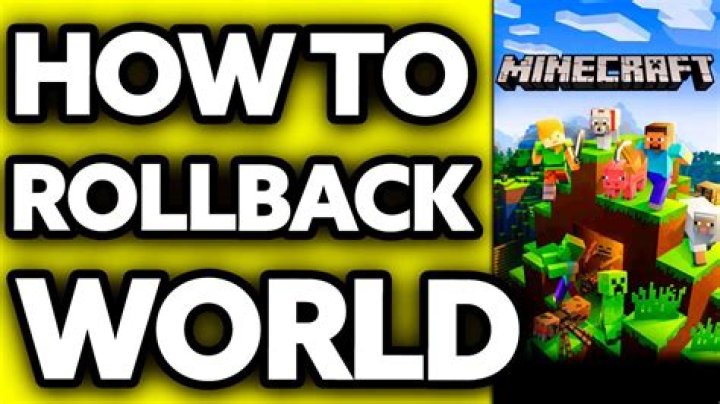 How to rollback a minecraft realm