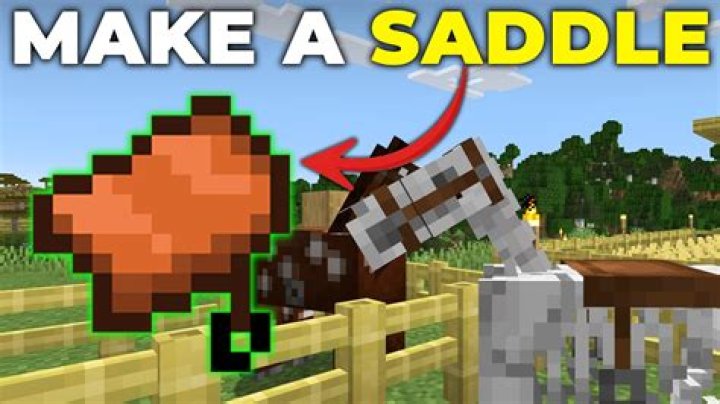 How to saddle a horse in minecraft
