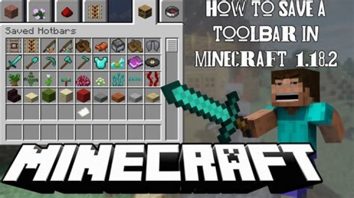 How to save a toolbar in minecraft