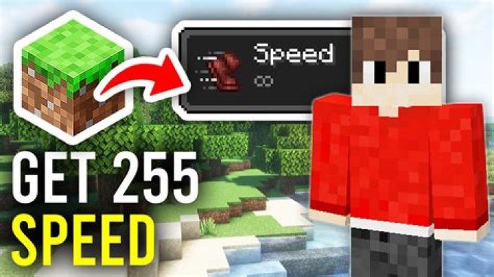How to set speed in minecraft