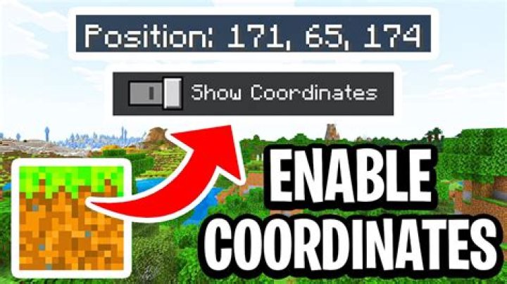 How to show coordinates in minecraft realms