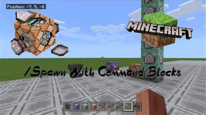 How to spawn blocks in minecraft