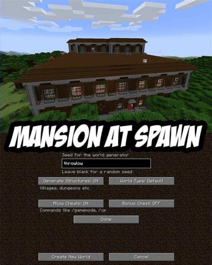 How to spawn mansion in minecraft