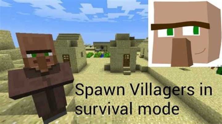 How to spawn villagers in minecraft survival