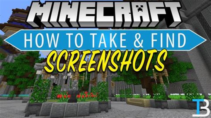 How to take screenshots in minecraft