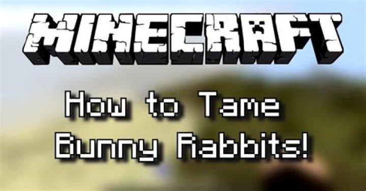 How to tame a rabbit in minecraft