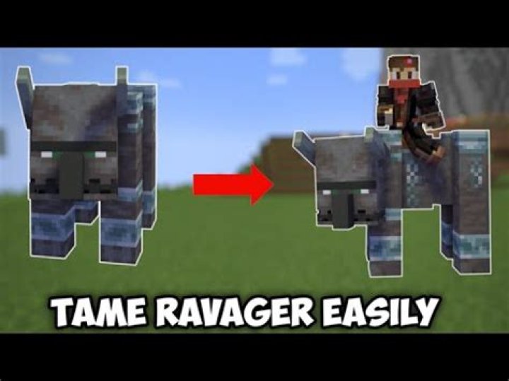 How to tame a ravager in minecraft