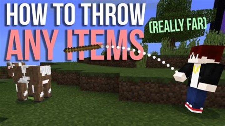 How to throw an item in minecraft