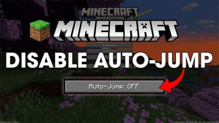 How to turn off auto jump minecraft
