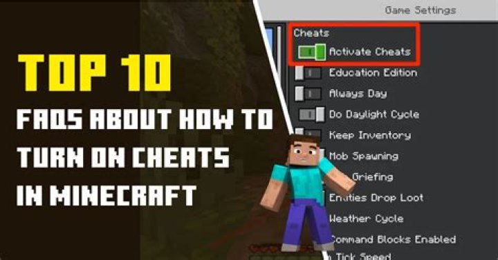 How to turn off cheats in minecraft