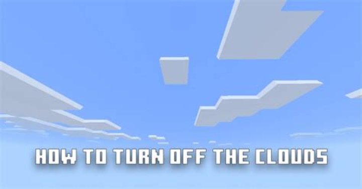 How to turn off clouds in minecraft