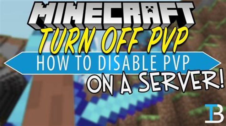 How to turn off pvp in minecraft