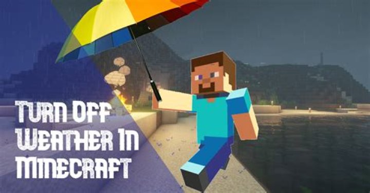 How to turn off weather minecraft