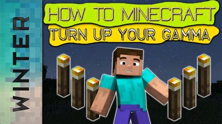 How to turn up gamma in minecraft