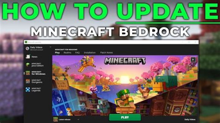 How to update minecraft bedrock to 1.18