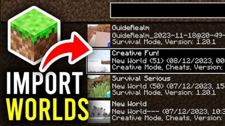 How to upload worlds to minecraft