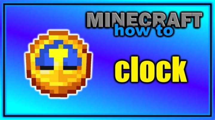 How to use a clock in minecraft