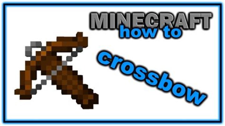 How to use a crossbow in minecraft