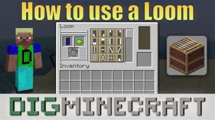 How to use a loom in minecraft