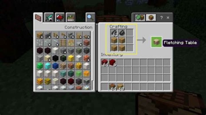 How to use fletching table in minecraft