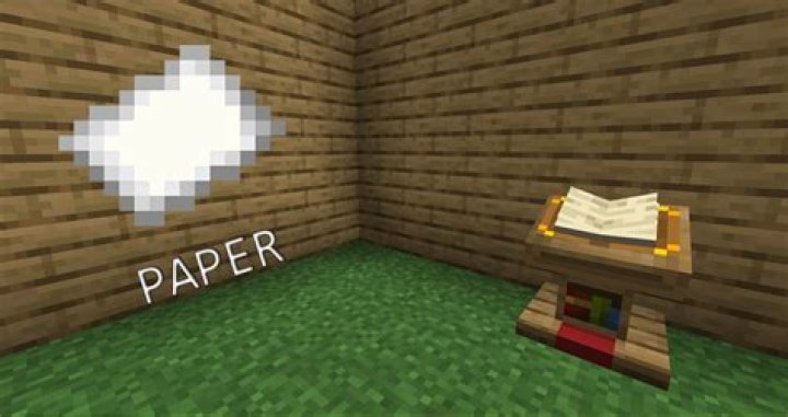 How to use paper in minecraft
