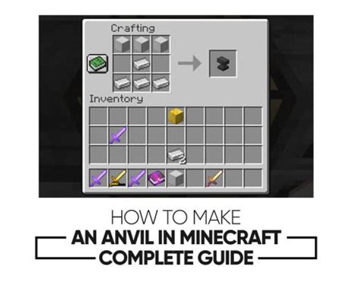 How to use the anvil in minecraft