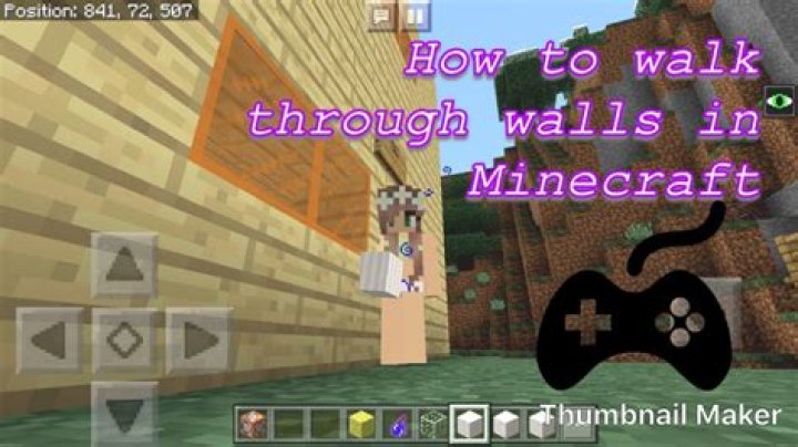 How to walk through walls in minecraft