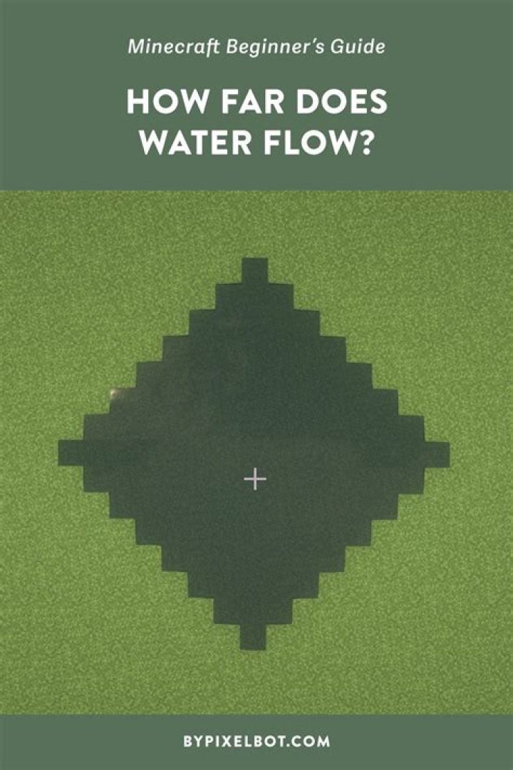 Minecraft how many blocks does water flow