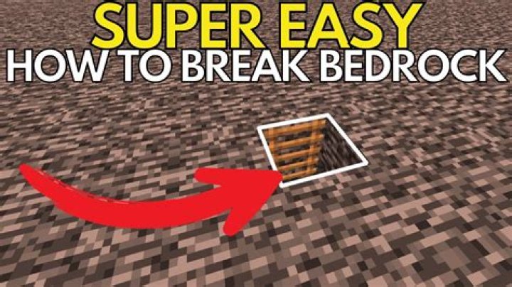 Minecraft how to break bedrock in survival