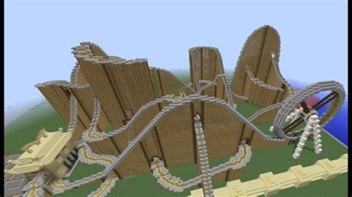 Minecraft how to build a rollercoaster