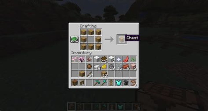 Minecraft how to craft a chest