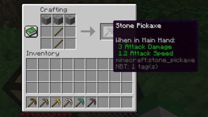 Minecraft how to craft a pickaxe