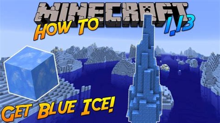 Minecraft how to get blue ice