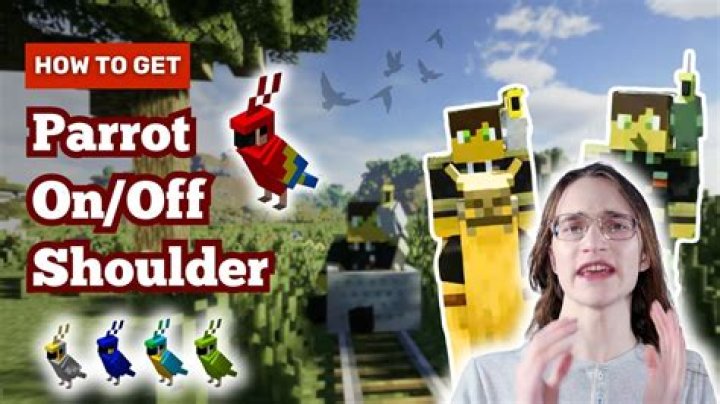 Minecraft how to get parrot off shoulder