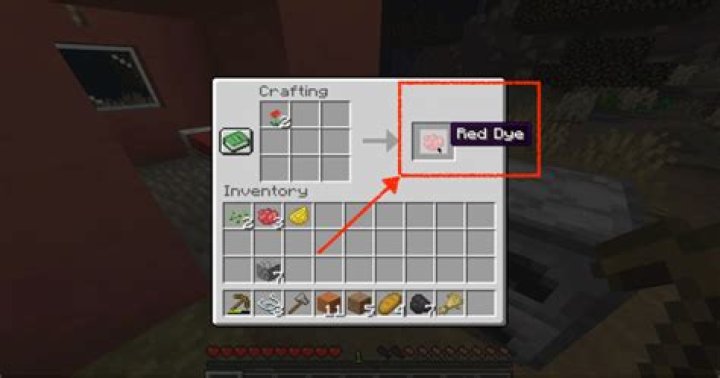 Minecraft how to get red dye