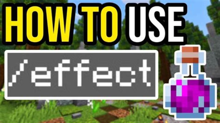 Minecraft how to give yourself effects
