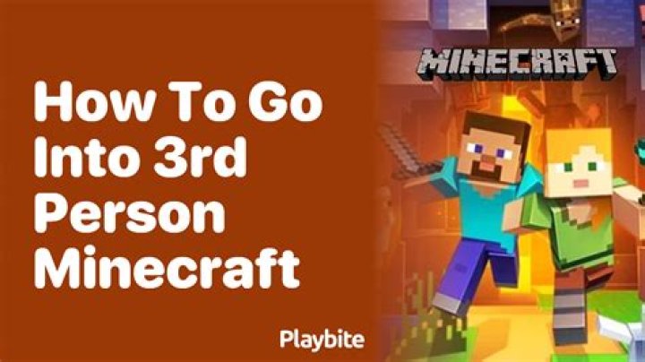 Minecraft how to go 3rd person
