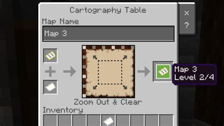 Minecraft how to level up maps