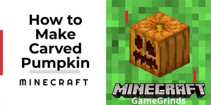 Minecraft how to make a carved pumpkin