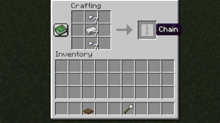 Minecraft how to make a chain