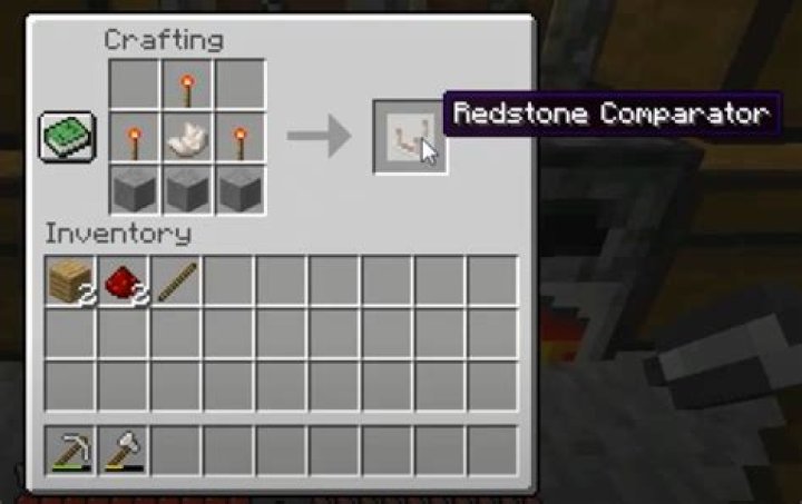 Minecraft how to make a comparator