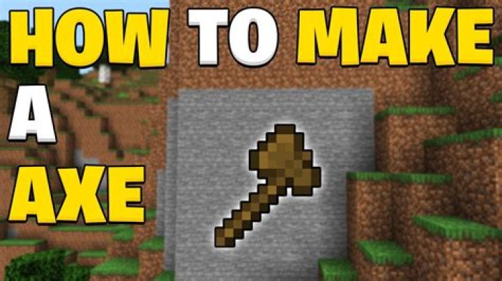Minecraft how to make a pick axe