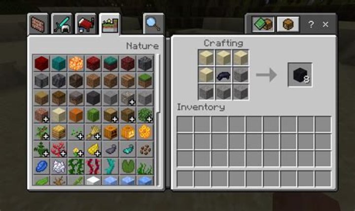 Minecraft how to make black concrete
