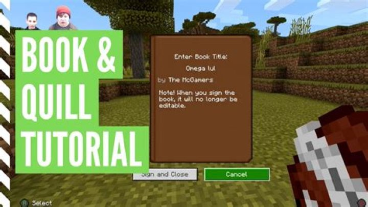 Minecraft how to make book and quill